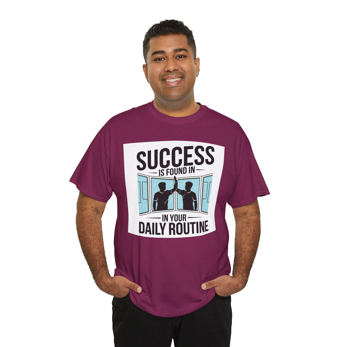 Success Is Found In Your Daily Routine Unisex Heavy Cotton Tee