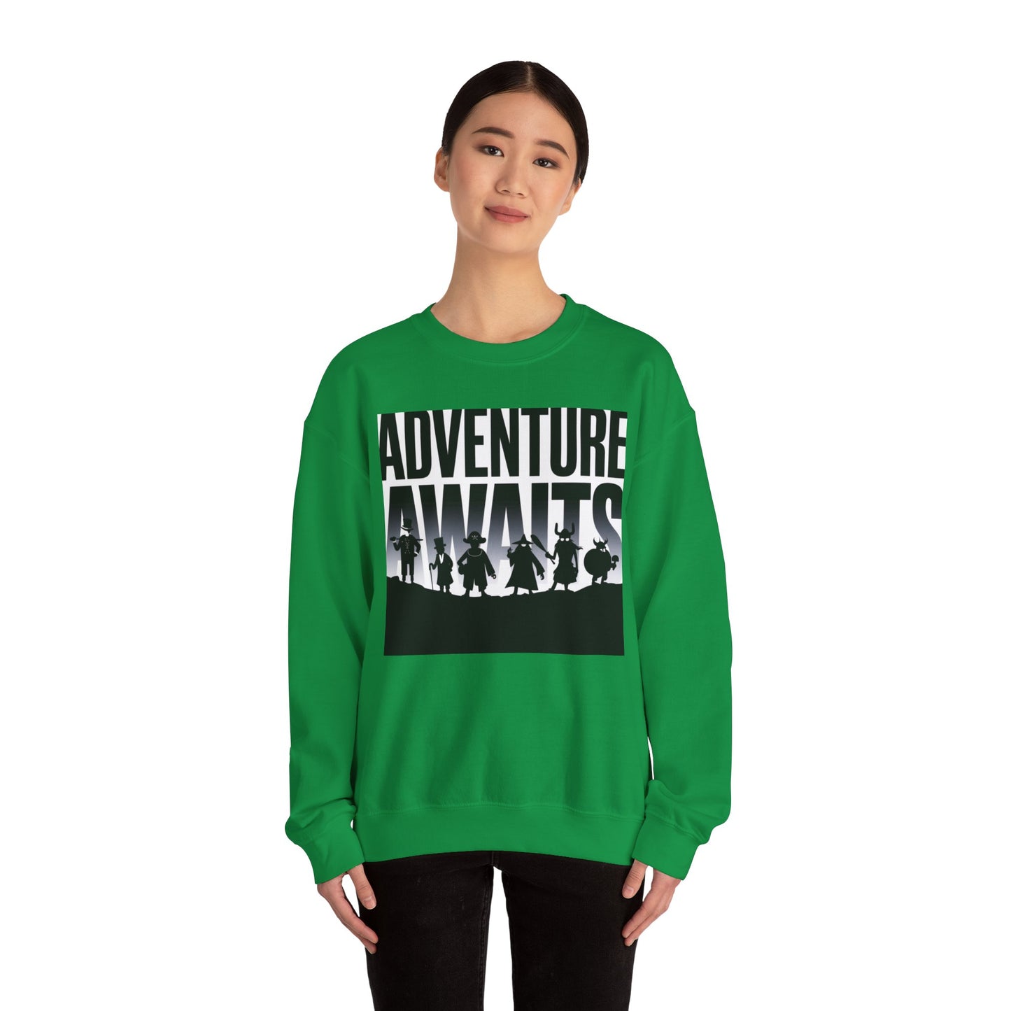 Adventure Awaits Sweatshirt Gildan 18000