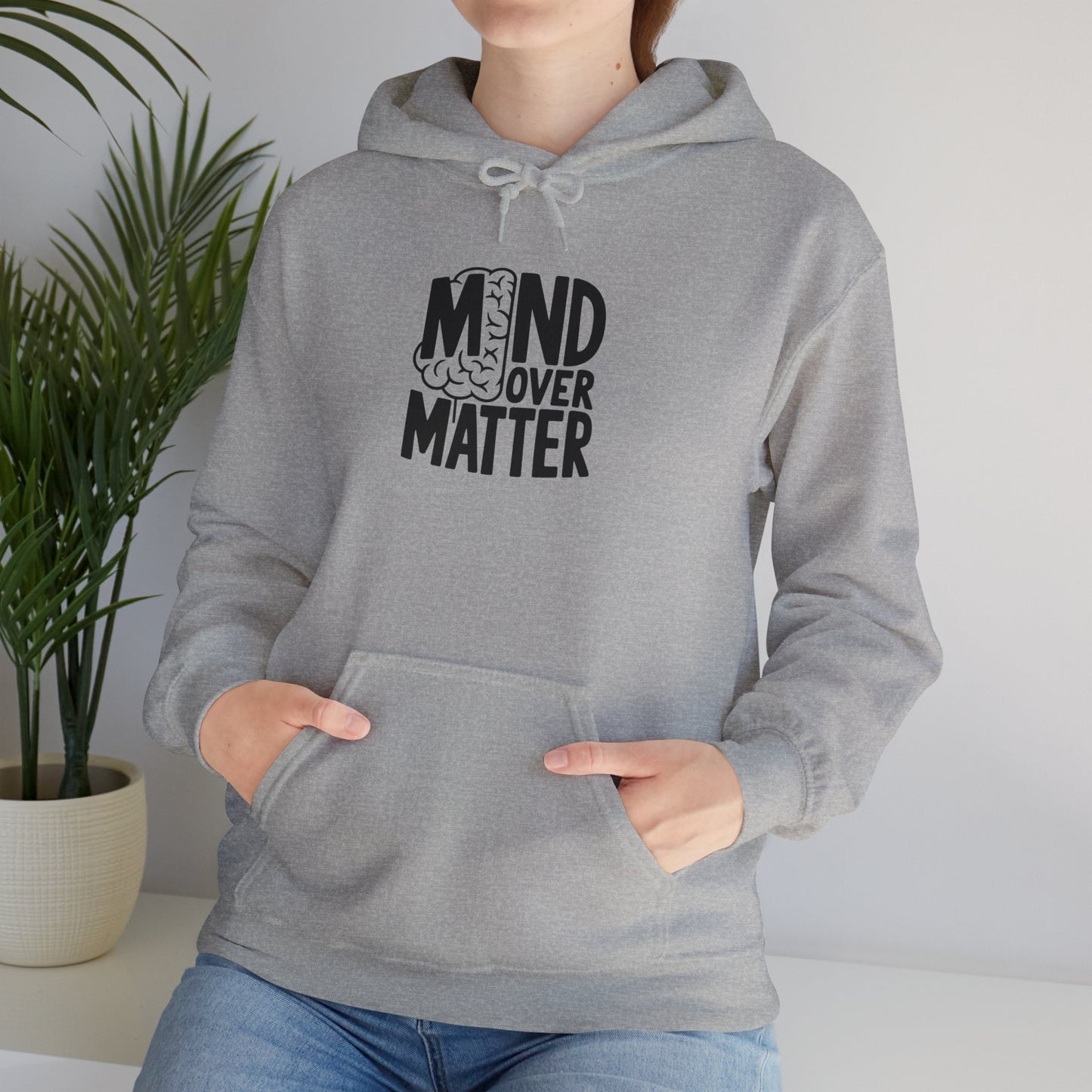 Mind Over Matter Hoodie Hooded Sweatshirt Gildan 18500