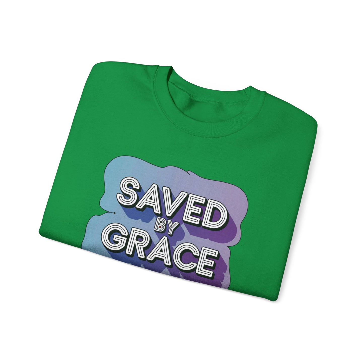 Saved By Grace  Unisex Heavy Blend™ Crewneck Sweatshirt