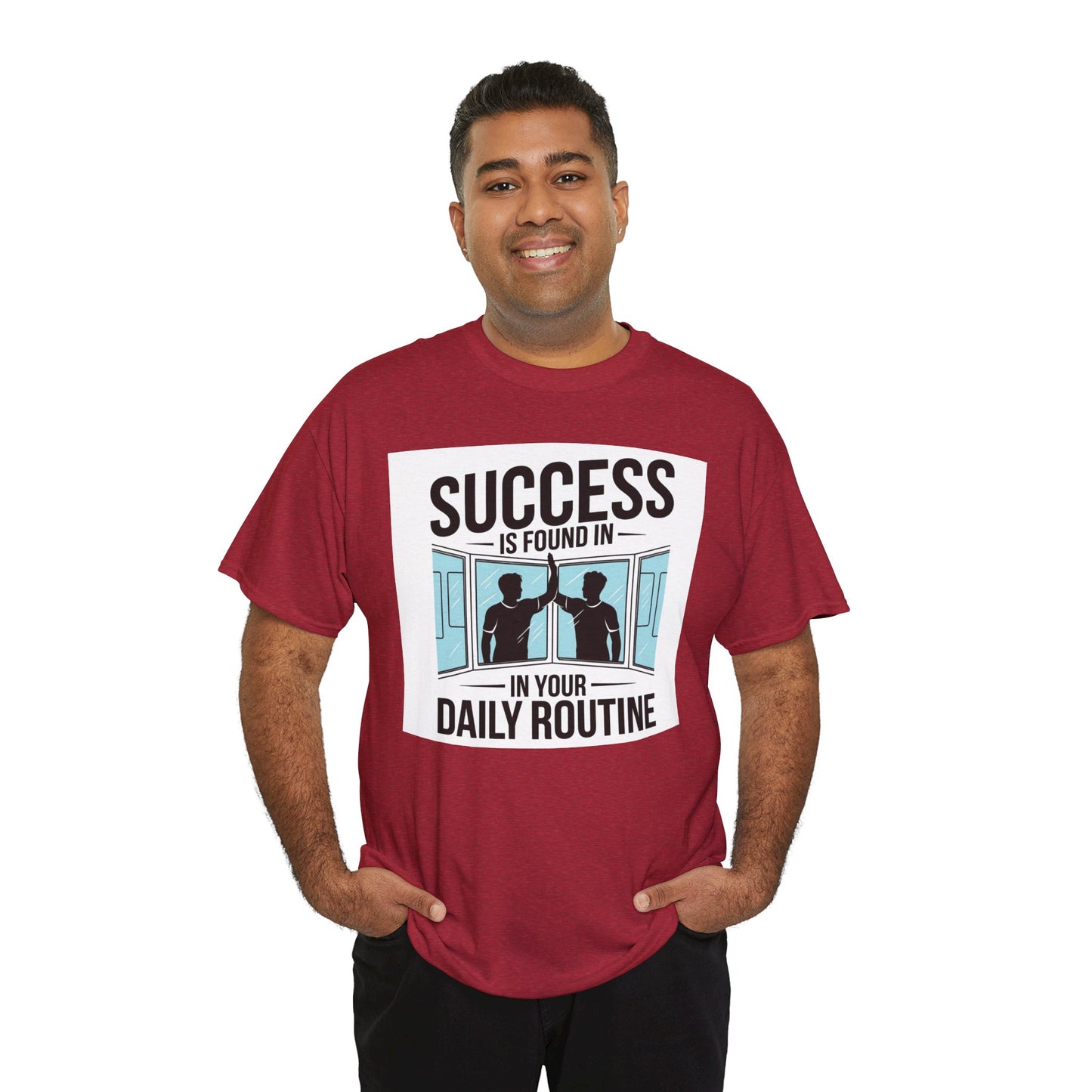 Success Is Found In Your Daily Routine Unisex Heavy Cotton Tee