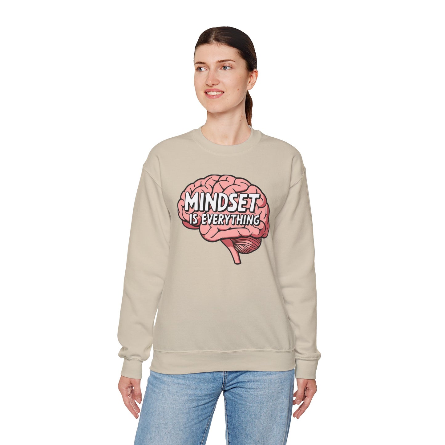 Mind Set Is Everything Unisex Heavy Blend™ Crewneck Sweatshirt Gildan 18000