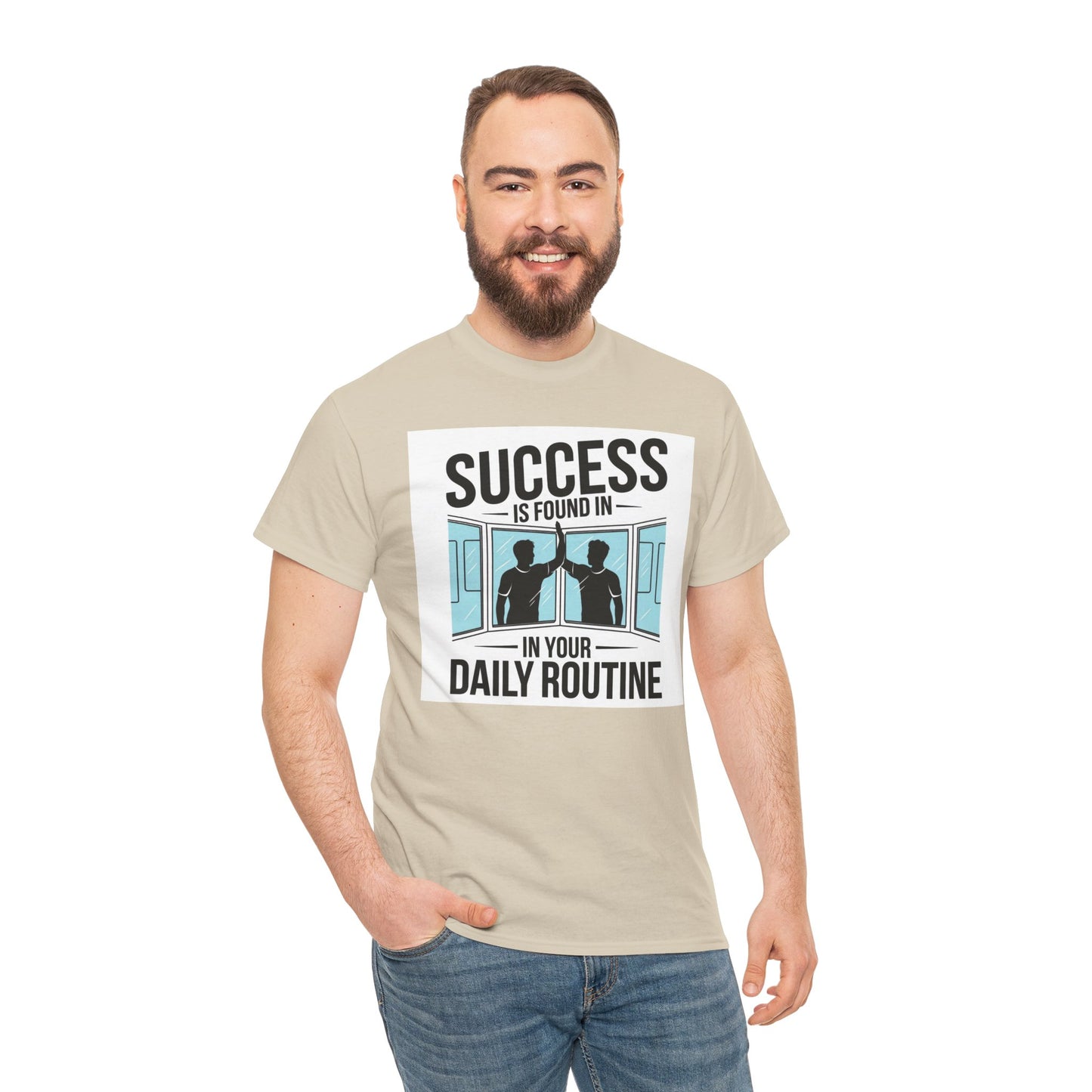 Success Is Found In Your Daily Routine Unisex Heavy Cotton Tee