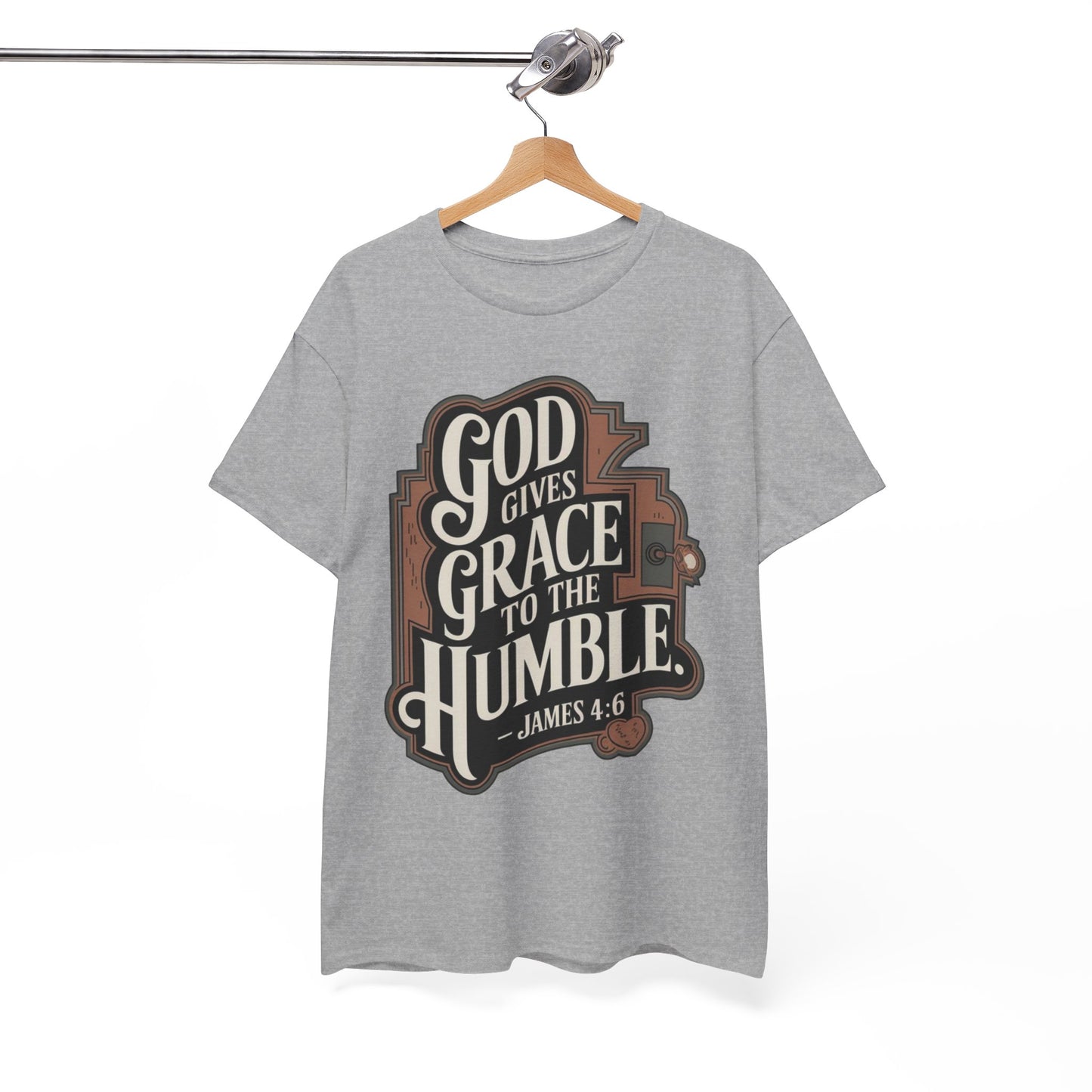 GOD Gives Grace To The Humble Unisex Heavy Cotton Tee