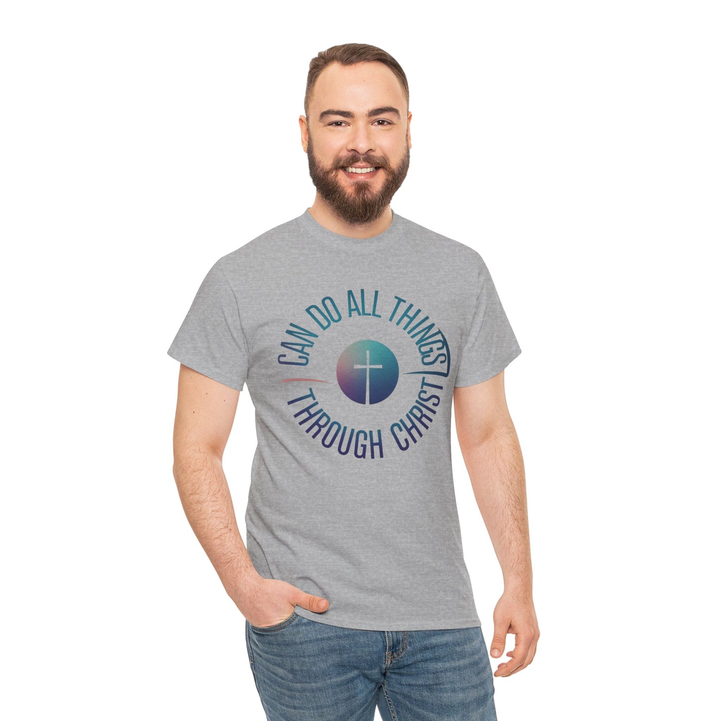 I Can Do All Things Through CHRIST Unisex Heavy Cotton Tee