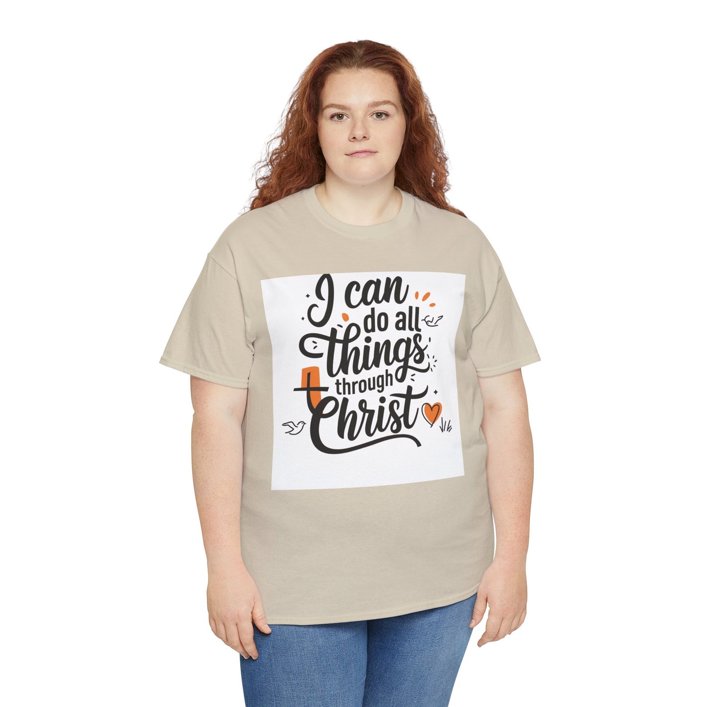 I Can Do All Things Through Christ Unisex Heavy Cotton Tee