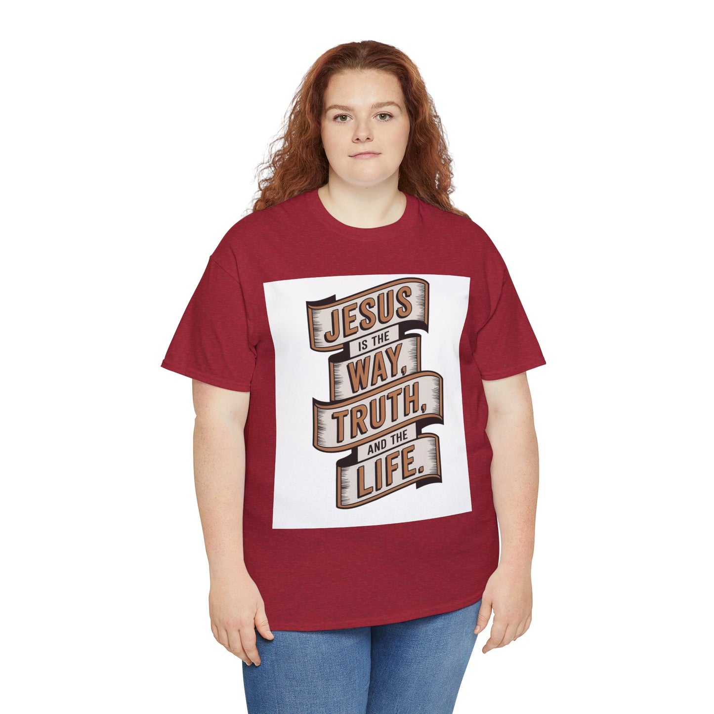 JESUS Is The Way, Truth, And The Life Unisex Heavy Cotton Tee