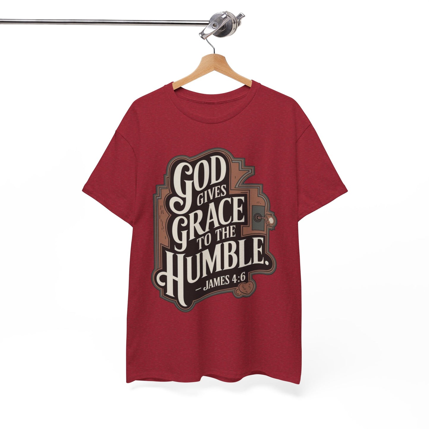 GOD Gives Grace To The Humble Unisex Heavy Cotton Tee