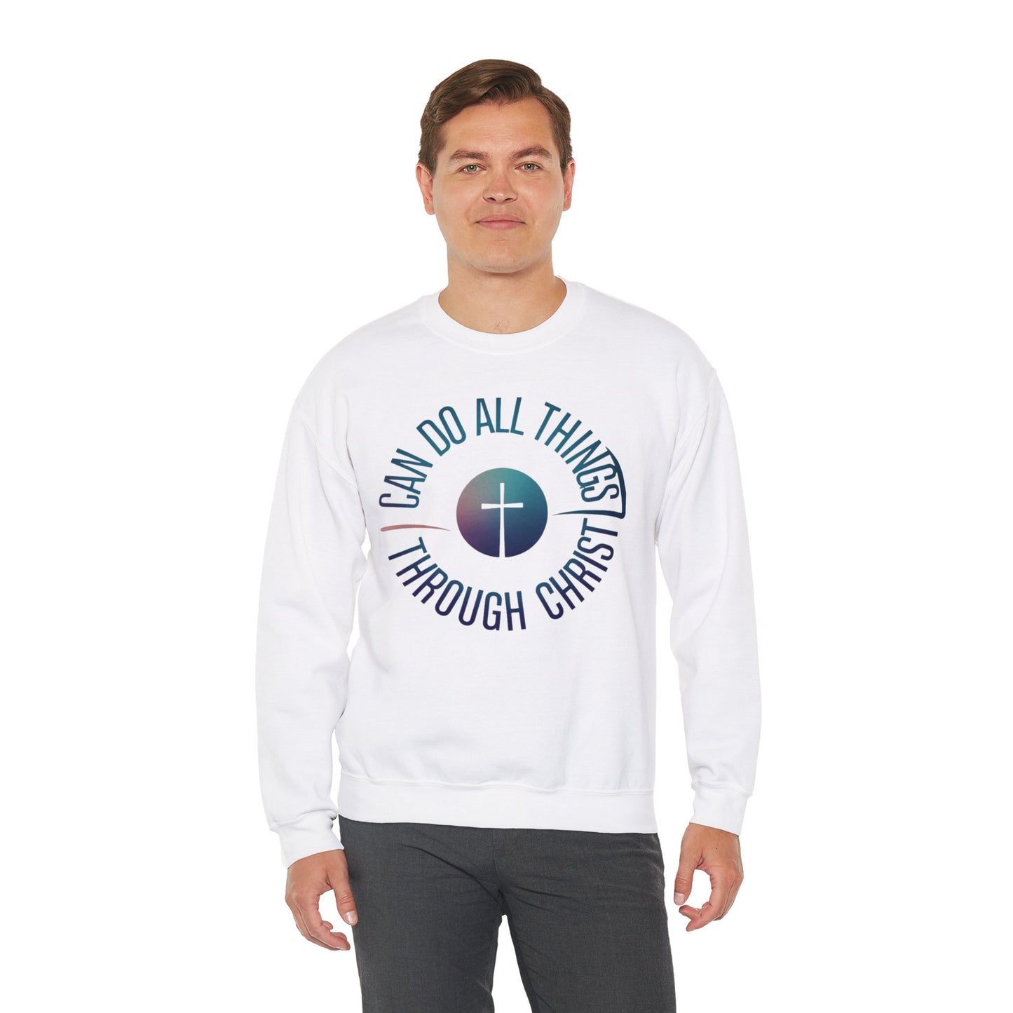 I Can Do All Things Through CHRIST Unisex Heavy Blend™ Crewneck Sweatshirt