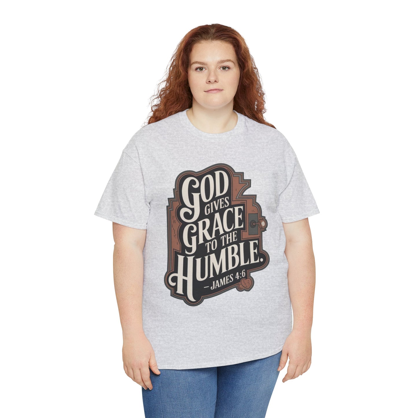 GOD Gives Grace To The Humble Unisex Heavy Cotton Tee