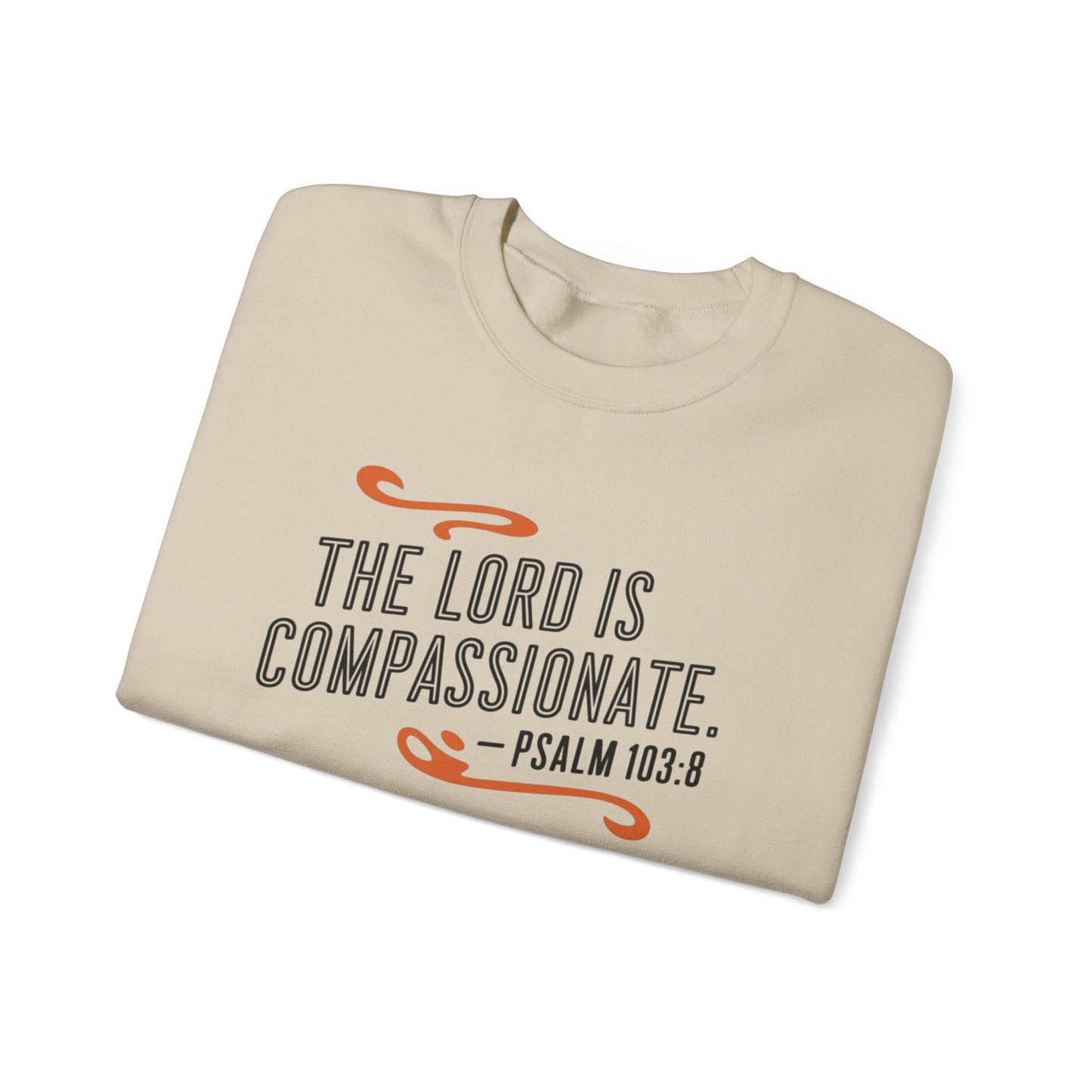 The LORD Is Compassionate Unisex Heavy Blend™ Crewneck Sweatshirt