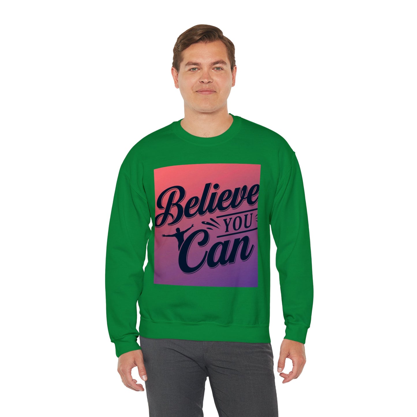 Believe You Can Unisex Heavy Blend™ Crewneck Sweatshirt Gildan 18000