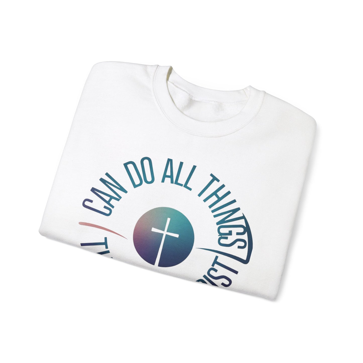 I Can Do All Things Through CHRIST Unisex Heavy Blend™ Crewneck Sweatshirt