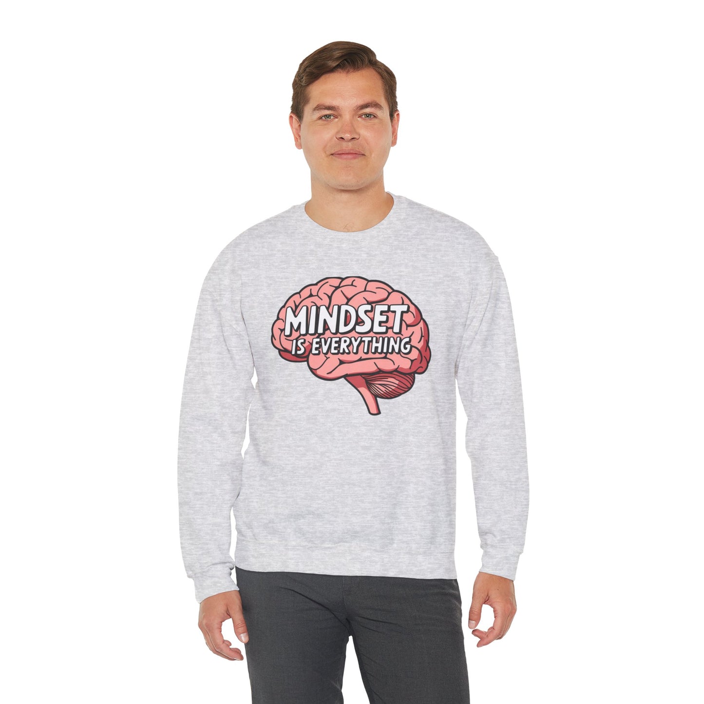 Mind Set Is Everything Unisex Heavy Blend™ Crewneck Sweatshirt Gildan 18000