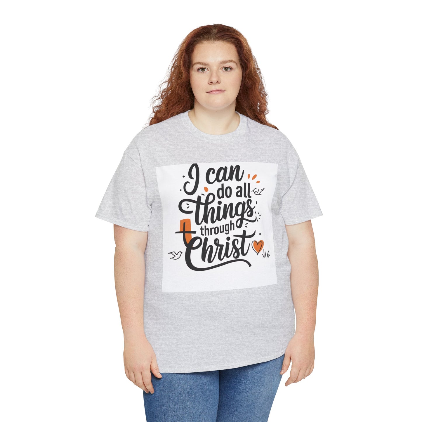 I Can Do All Things Through Christ Unisex Heavy Cotton Tee