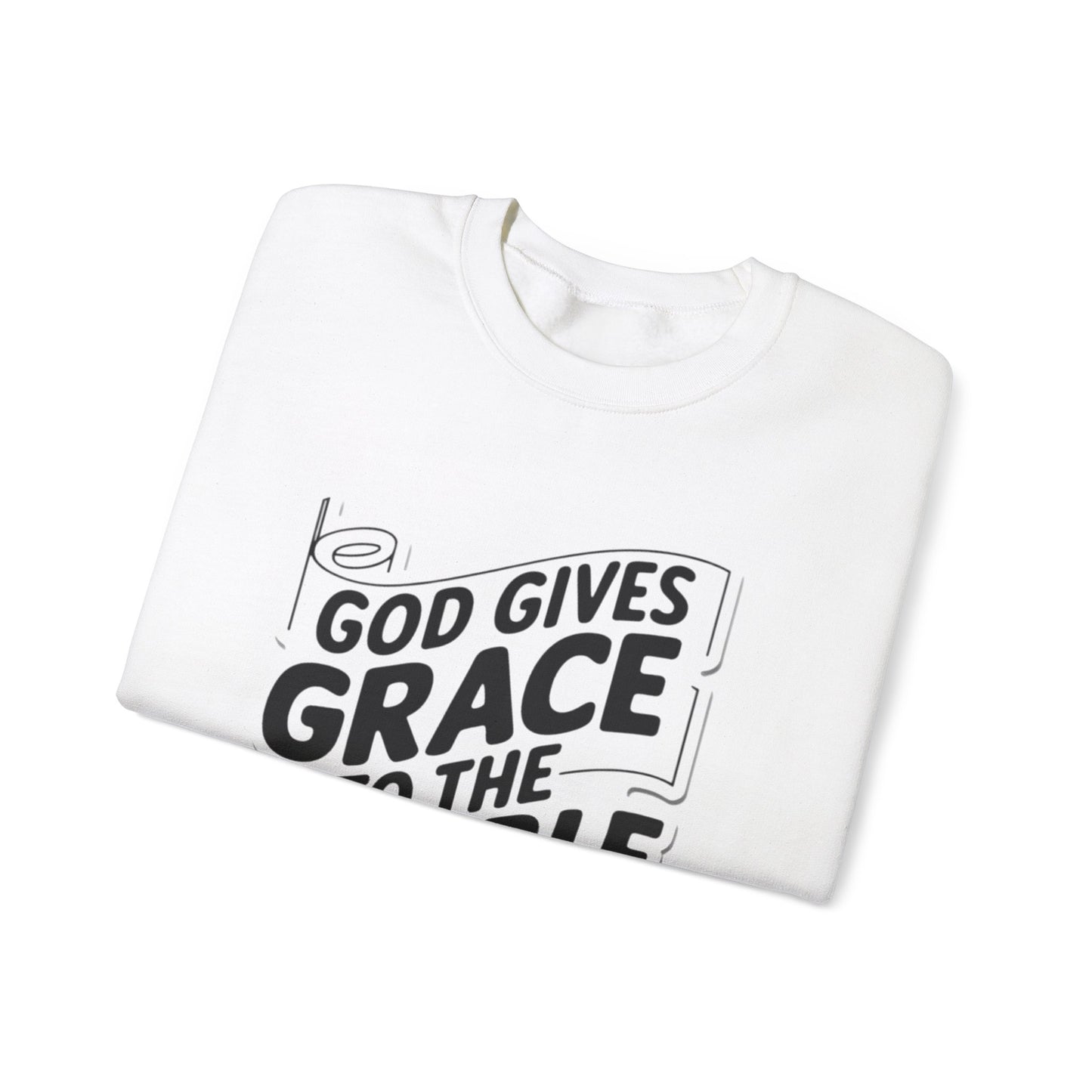 GOD Gives Grace To The Humble Unisex Heavy Blend™ Crewneck Sweatshirt