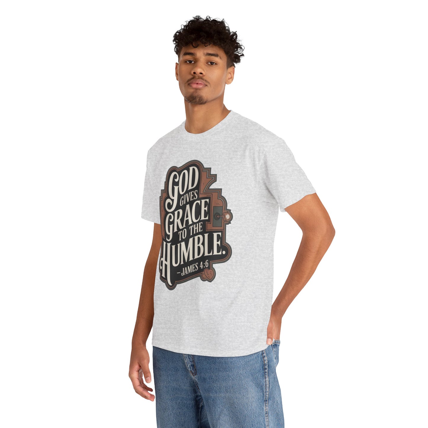 GOD Gives Grace To The Humble Unisex Heavy Cotton Tee